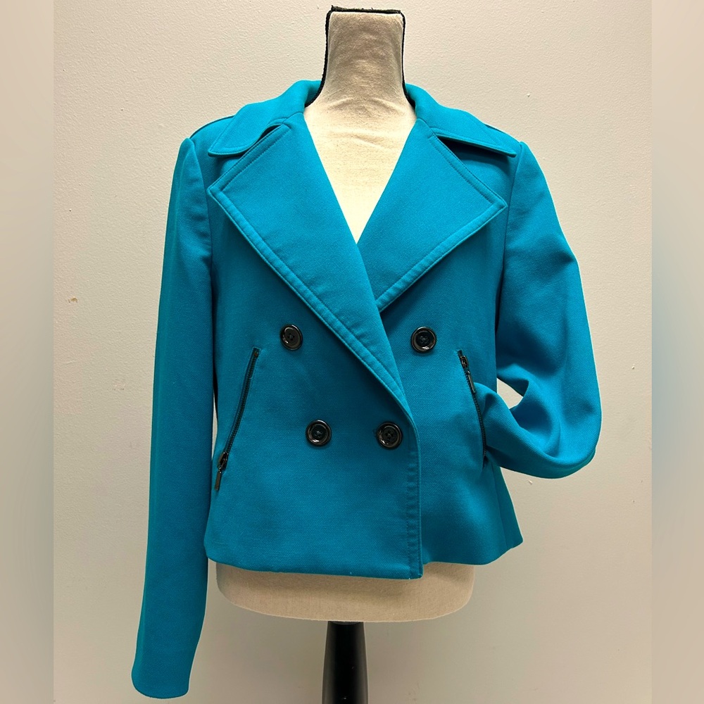 Bellefleur- Women's Double-Breasted Blue Jacket